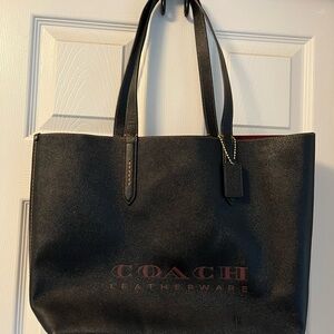 Coach Black Leather Tote